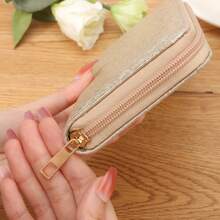 2025 Spring & Summer New Sequin Wristlet Women Wallet, Korean Fashion Casual Long Clutch Purse