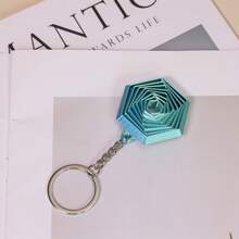 Breloc cu inel de decompresie hexagonal geometric imprimat 3D, vârfurile degetelor în formă geometrică se pot transforma și transforma liber jucărie de decompresie portabilă
