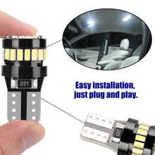 10X T10 194 168 W5W 2825 Super White LED License Plate Interior Light Bulb 6000K