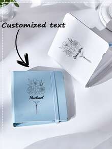 1本定制个性相册，可自定义文字，3英寸活页式Ins风格简约相册，磨砂外壳，全方位保护内页，防尘防水，绷带设计，时尚便携，适合作为送给孩子、朋友、毕业同学、假期返校的礼物 - 彩色 - 查看 9