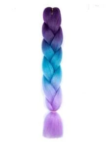 Estensioni per trecce arcobaleno da 24 pollici, capelli sintetici viola professionali, trecce jumbo, estensioni per capelli colorate a gradiente africane per intrecciare all'ingrosso per Ognissanti e Natale