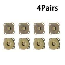 Set de 20 piezas/4 piezas/10 piezas de Botones magnéticos para coser, botones magnéticos invisibles de dibujos animados, botones magnéticos de flor de ciruelo, botones para coser, botones invisibles de metal para coser, cierres de billetera, para manualidades DIY, billetera, bolso, mochila, accesorios, set de botones para manualidades de 14mm