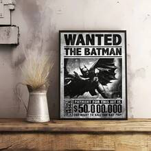 WB 1 件装 黑色酷炫 B-BaTmAnS 电影海报贴纸墙贴艺术印刷防水家居客厅卧室酒吧走廊美观装饰 - 彩色 - 查看 33