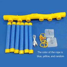 1 件手眼协调训练玩具 - 提高反应速度的教育游戏，带抓棒的室内运动专注玩具，耐用塑料，可调节坠落速度，适合技能培养、派对活动、生日/圣诞节/新年礼物，黄色/蓝色