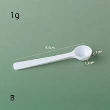 1pc/10pcs Measuring Spoons, 0.5g-15g Spoon Scoop For Laundry Powder, Protein Powder, Liquid Measuring Spoon With Markings, Flat Bottom Baking Measuring Spoon