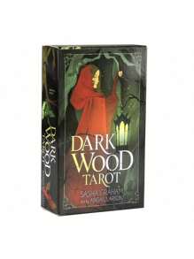 1 pieza - Un juego completo de cartas de tarot de madera oscura de Abigail Larson y Sasha Graham, 78 cartas, edición estándar