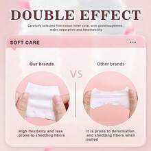 1 Pack Disposable Soft Facial Cleansing Cotton 100pcs-COTTON
