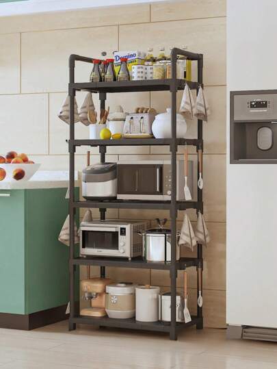 1pc 1-3 Tier Tabletop Vertical Spice Rack Organizer Shelf, Kitchen Pantry Storage Holder