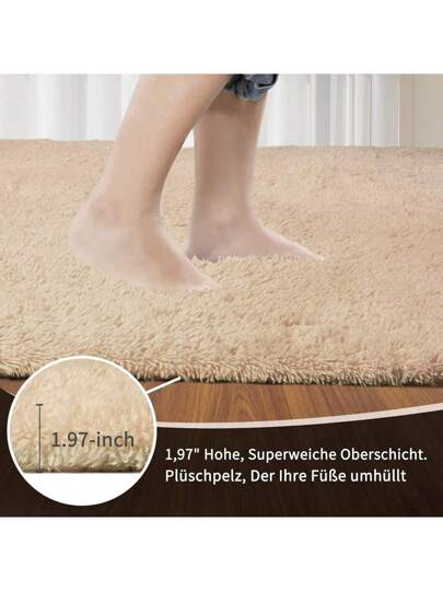 Piece Fluffy Shaggy Living Room Rug,Tie Dye Ultra Zachte Bedroom Vloer Carpet, Non Slip Indoor Mat, Home Kids view 2