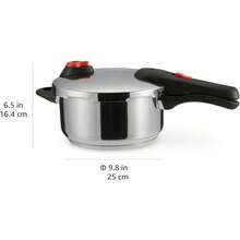 Stainless Steel Pressure Cooker, 4 Litres, Silver - 4 Litres - View 6