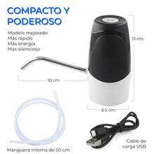 Dispensador de bomba de agua recargable eléctrica - Blanco - Ver 1