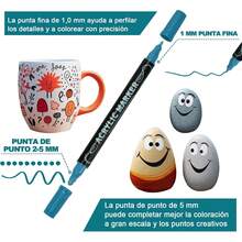 ¡Recomendado120 Colores Plumone Acrílicos Doble Punta, POVOLE Marcadores Arte Punta Fino & Punto, Resistente al Agua, No Se Desvanece, Rotuladore Colorear Madera Piedra Vidrio Plástico Metal Caucho Lienzo¡Top de Temporada - 48 colores - Ver 2