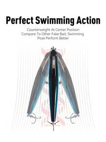 KINGDOM Señuelos de pesca en forma de lápiz pequeño de la marca Kingdom, cebos artificiales de calidad alta de hundimiento lento de 40mm/4g, wobblers para equipo de pesca