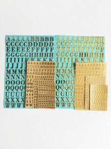 3D English Alphabet Stickers, Number Stickers, Blessing Stickers, Word Stickers - 3D Letter Decoration Stickers, DIY Personalized Creative Stickers, Manicure, Scrapbooking, Gift Wrapping Decorations
