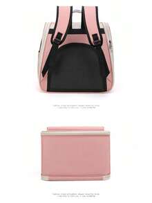 1pc Cat Carrier Backpack, Portable Pet Carrier Outdoor Breathable Large Capacity - Multicolor - View 8