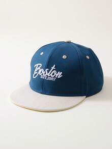 1pc Unisex Embroidered Letter Flat-Brim Fashionable Streetwear Hip-Hop Children's Baseball Cap, Adjustable For Outdoor Spring/Summer/Autumn - 1PC - View 13