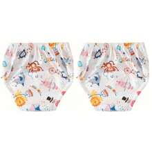 3pcs Baby Breathable Diaper Underwear, Newborn Potty Training Pants, Washable For Boys And Girls, Silk Material For All Seasons, Leak-Proof Absorbent Reusable Diapers, Suitable For Baby Boys And Girls, Multiple Combinations, Essential Baby Items - Multicolor - View 46