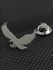 1 件男士不锈钢小鹰/猛禽胸针，时尚百搭简约设计围巾夹，适合日常佩戴，父亲节礼物学校办公室配饰衬衫夹克珠宝万圣节秋冬配饰，适合青少年、青年、男士、休闲、户外、运动、度假、毕业礼物、生日、日常穿着衣服别针有趣可爱的教师礼物 00 服装配饰包饰 - 胸針 - 查看 12