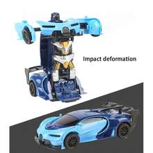 1 件撞击变形玩具车、遥控车、儿童玩具车、玩具、赛车、汽车游戏、男孩游戏、女孩游戏、精美礼物