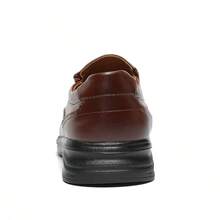 1 Pair Men's Solid Color Casual Loafers, Breathable Comfortable Minimalist Business Dress Shoes, Suitable For Formal Wear, Weddings, All Seasons - Brown - View 7