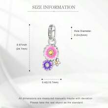 Easvnya Nueva serie de los talla grande vendidos de colgantes con castillo de plata y floral, diseño 3D exquisito y de moda, accesorios de joyería DIY adecuados para pulseras y collares, encantador y de moda para mujer, para uso diario u ocasiones especiales, excelente como regalo de San Valentín o cumpleaños