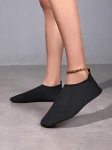 Zapatos de agua negros para mujer, zapatos deportivos y casuales para nadar, zapatos de agua antideslizantes para senderismo, aptos para playa, viajes, yoga, pesca al aire libre