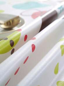 1 件 PVC + 无纺布圆形塑料桌布，经典简约风格，防水易清洁 - 彩色 - 查看 7