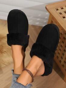 Women's Plush Lined Classic Slippers, Dual-Layer Memory Foam Midsole, Non-Slip EVA Outsole