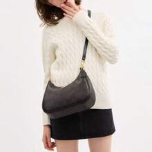 Coach Bolso grande de piel Teri, tipo hobo, para mujer.