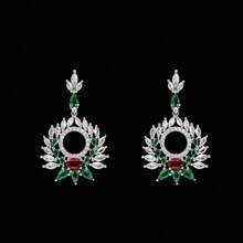 3PCS Necklace Earrings Ring Jewelry Set For Women Wedding Party Full Zirconia Dubai Bridal Jewelry Set