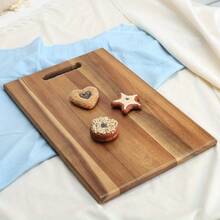 红木砧板，木制厨房砧板，适用于切肉、奶酪、面包、蔬菜和水果，熟食拼盘，奶酪拼盘，面包托盘，适用于蛋糕、小吃和牛排，厨房用具和餐具，公寓必需品和返校用品，圣诞礼物 - 咖啡棕 - 查看 8