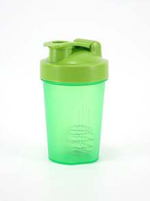 1 pièce Bouteille shaker 400 ml 14 oz pour shakes protéinés, bouteille shaker, tasse à shake fitness, gourde de sport, bouteille shaker avec fouet à billes, facilite l'ajout de doses et de liquides, avec marquages en relief mesurant les onces et les millilitres, parfait pour les shakes protéinés et les smoothies