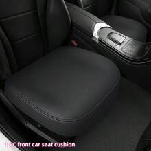 1pc Or 2pcs NAPA PU Leather Car Seat Cushions/Covers, Wrap-Around Car Seat Protectors Made With Upgraded Nappa Leather To Reduce Wrinkles, Suitable For Front Car Seats With Side Flaps.