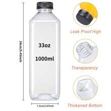 5/10/15 Pack Small Plastic Bottles For Liquids - Ginger Shot Bottles With Caps, Wellness Juice Shot - Freezer Friendly, Leak Proof, 4 Oz 5oz 8oz 12oz 16oz BottlesEmpty Plastic Juice Bottles, Reusable Water Bottles, Clear Bulk Drink Containers Thanksgiving, Halloween, And Christmas Are Applicable
