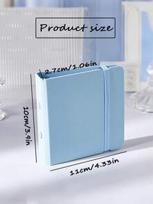 1本定制个性相册，可自定义文字，3英寸活页式Ins风格简约相册，磨砂外壳，全方位保护内页，防尘防水，绷带设计，时尚便携，适合作为送给孩子、朋友、毕业同学、假期返校的礼物 - 彩色 - 查看 5