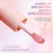 Lip Oil,No-Sticky Gloss Lip Balm Lip Care,Fruit Flavoured Lip Oil Dry Lip's Moisturizing Hydrating And Nourishing (Strawberry+) - (Raspberry) - 查看 2