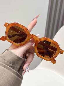 1 coppia di occhiali da donna con montatura geometrica, accessori alla moda per l'estate - Multicolore - Visualizzare 8