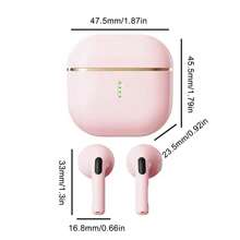 ENC Noise-Canceling Wireless Earbuds, HIFI Stereo, Semi-In-Ear Headphones With 3D Touch Control, Low Latency, Low Power Consumption, Long Battery Life, Waterproof, Sweatproof, Suitable For All Bluetooth Devices