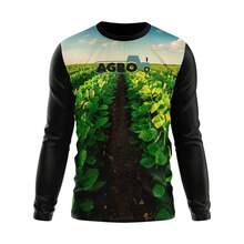 Shirt Men's And Women's T-Shirt UV Sun Protection Agro Rural Tractor - Army Green - View 2