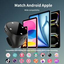 2025 New Wireless Mobile Selfie Cell Phone Remote Ring, Video Scroll, With Touch Screen, 10 Metre Remote Control, Compatible With IOS, IPad, Android Suitable For Summer Vacation, Travel Holiday, Portable Camera Shutter Wireless Shutter