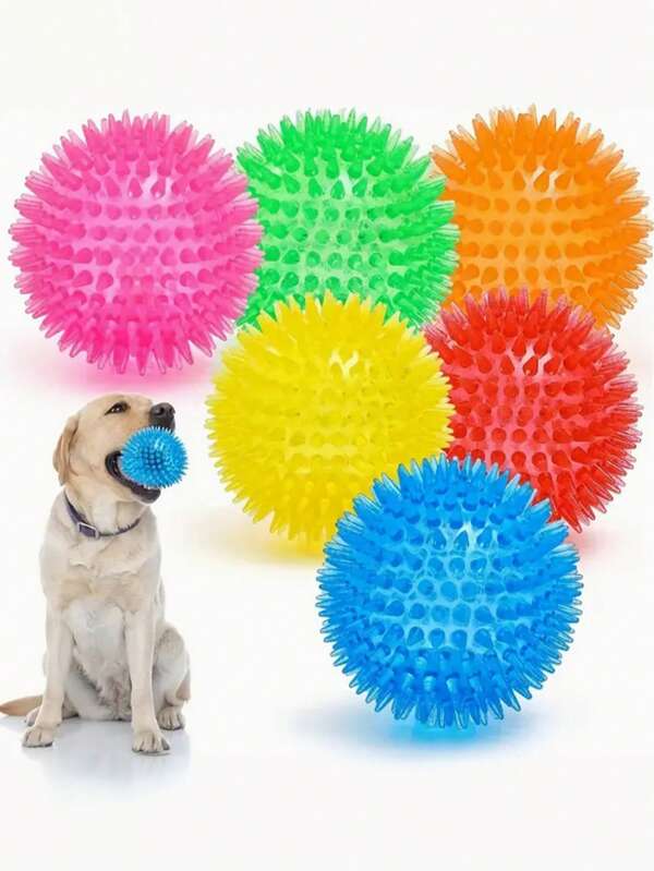 1/3/4 piezas Pelotas de juguete con sonido para perros, juguetes flotantes de TPR suave para piscina, reducen la ansiedad, recoger y traer, limpieza dental, adecuados para mascotas pequeñas/medianas, sin pilas
