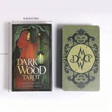 1 pieza - Un juego completo de cartas de tarot de madera oscura de Abigail Larson y Sasha Graham, 78 cartas, edición estándar