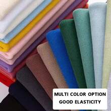 1pc Ribbing Fabric, Knit Rib Fabric, Cuff Fabric For Cuffs, Neckline, Collar, Waistbands & Pants Seam Fixing, For DIY Sewing Accessories, Sewing Supplies Accessories - Multicolor - View 2