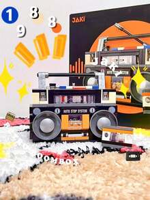 1 件复古电器系列 DIY 模型公仔、组装积木玩具、装饰礼品创意、创意玩具礼品创意、家居装饰品、节日礼物、男朋友礼物、女朋友礼物、生日礼物、潮流物品、潮流礼品房间装饰