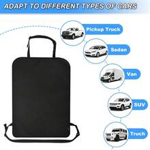 Car Seat Back Protector - Car Interior Kick Pad To Prevent Abrasion, Dirt, Dirt & Stains, Easy To Clean, Black, Car Seat Protection |Car Protective Equipment | Seat Cover, Rear Seat Cover