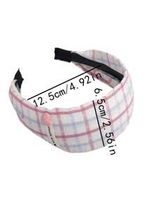 1/2pcs Women Fashion Minimalist Heart Striped Grid Headband, Hairband Head Hoop Hair Accessories