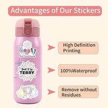 55Pcs FireWorks Stickers Vinyl Aesthetics Motivational Stickers Scrapbook, Journaling, Laptop, Bumper, Skateboard, Water Bottles, Computer, Phone, Cartoon, Hard Hat, Car Stickers - Multicolor - View 6
