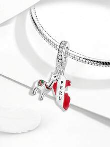 1 pièce Charms de perles mode Mexique convenant pour les bracelets et bracelets-joncs des femmes. Idéal pour la confection de bijoux DIY et l'assortiment avec les tenues quotidiennes. Décoration de bijoux pour les filles.
