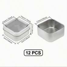 2pcs/6pcs/20pcs Transparent PVC Window & Sliding Cover Containers, Suitable For Storing Candles, Candy Or Nail Art Accessories, Convenient To Carry, Suitable For Dates, Parties And Other Occasions