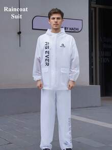 Fashion Multifunctional Full-Body Split-Type Thickened Raincoat For Women Both Rain Coat For Men Rain Coat Waterproof And Windproof Rain Jacket Raincoat Suit Adult Waterproof Rain Poncho Outdoor Activities Rain Wear Multi Functional Rain Coat Hiking Traveling Climbing Rain Coat Rain Jacket Rain Pants Waterproof Plus Size Rain Coat White Raincoat Black Rain Coat Rain Gear Summer Cooling, Beach, Travel Insulation, Galentines, Puppy, Carnival,Spring Summer Picks,Brides Maid Gifts,Room,Bedroom Deccor,Bedroom Deccor,Beach,Travel,For Men,For Women,Vacation - Multicolor - View 4